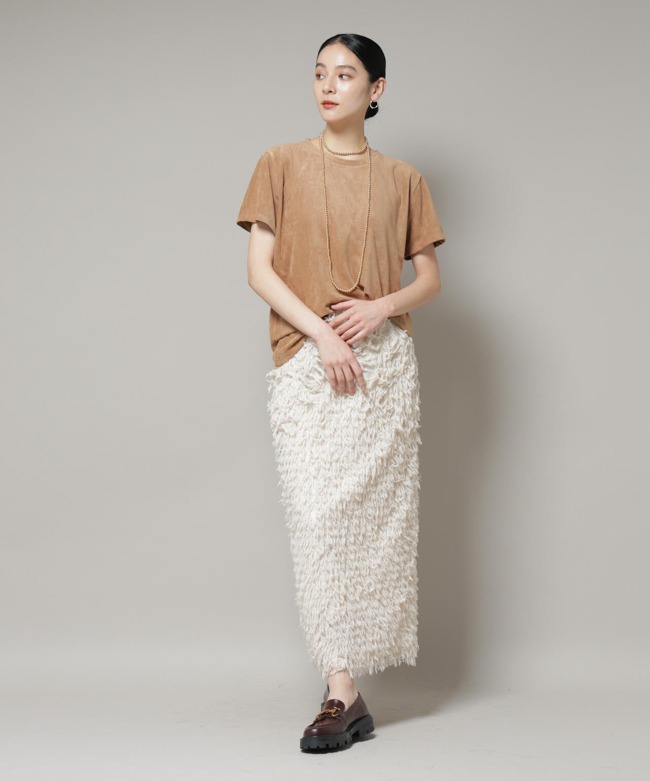 フリンジタイトスカート