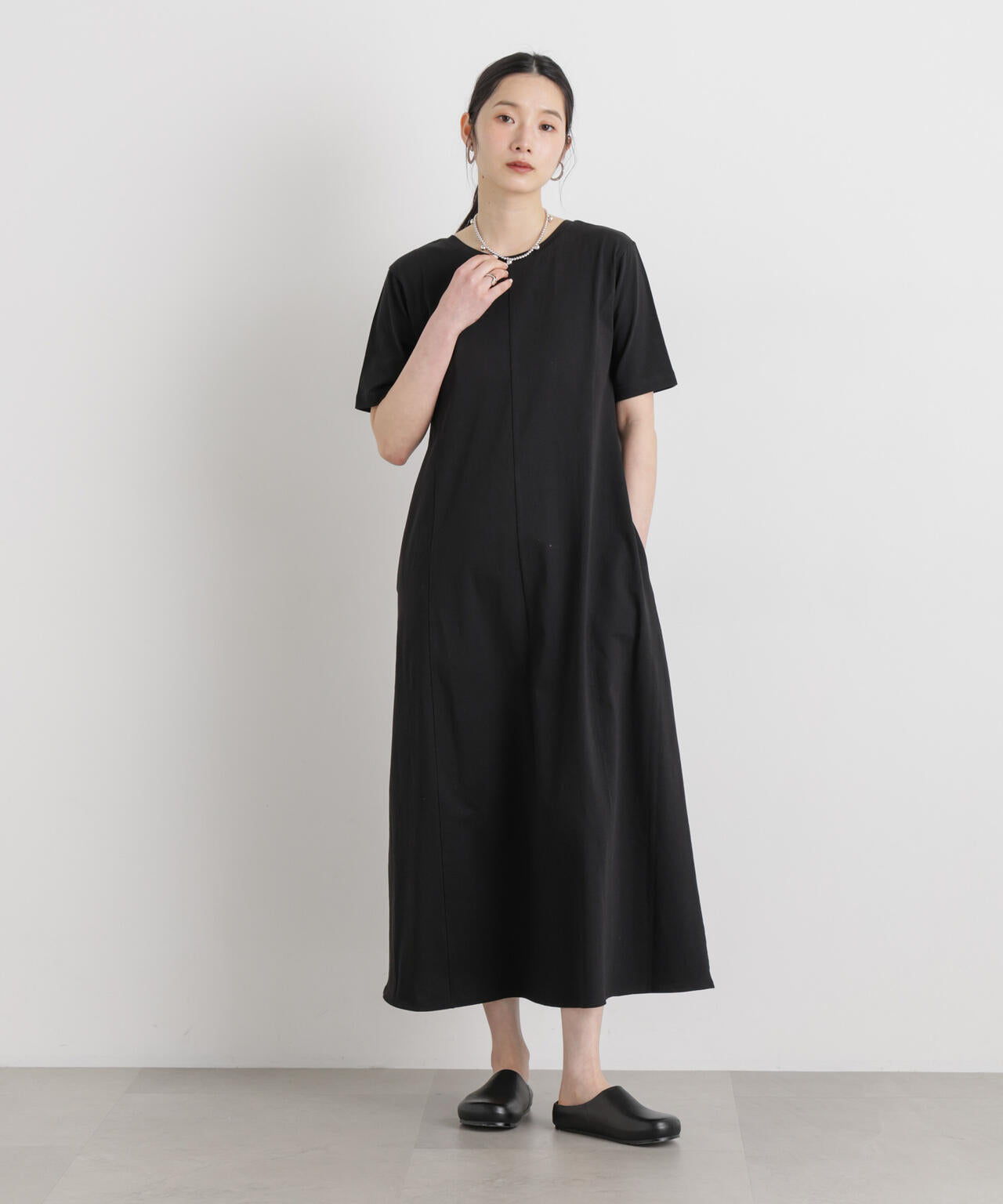 バッククロスフレアワンピース