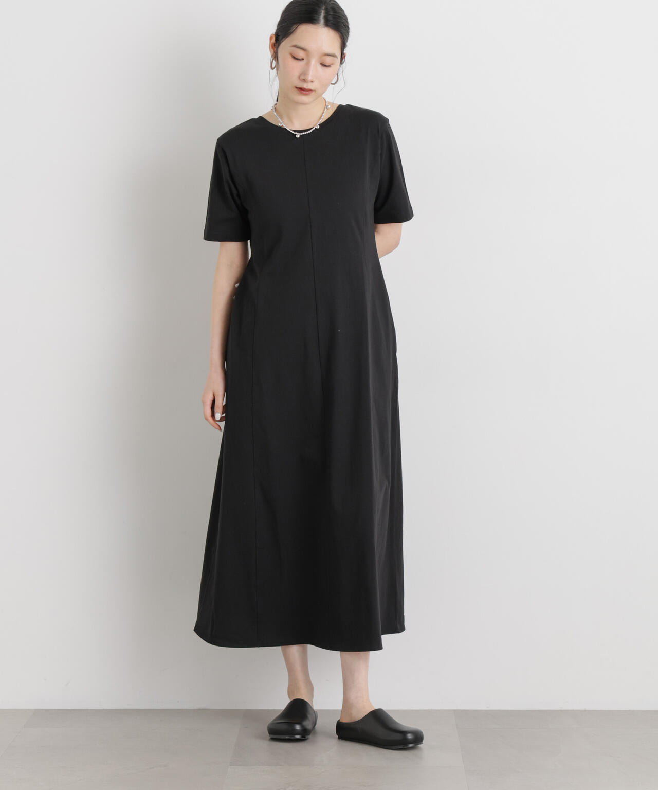 バッククロスフレアワンピース