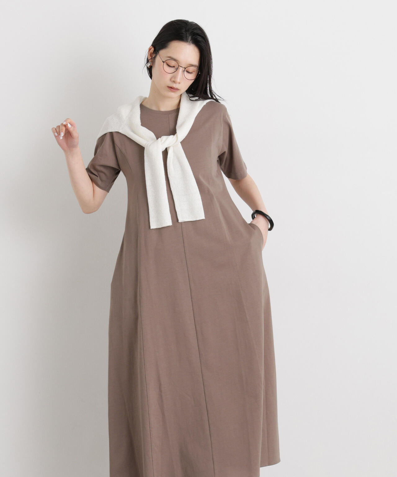 バッククロスフレアワンピース