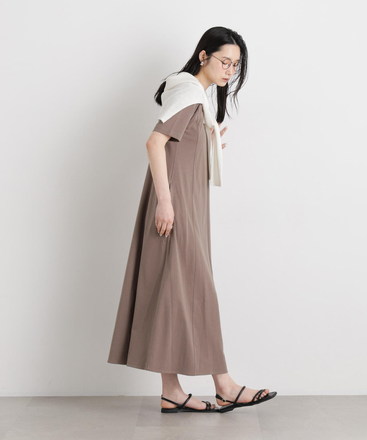 バッククロスフレアワンピース