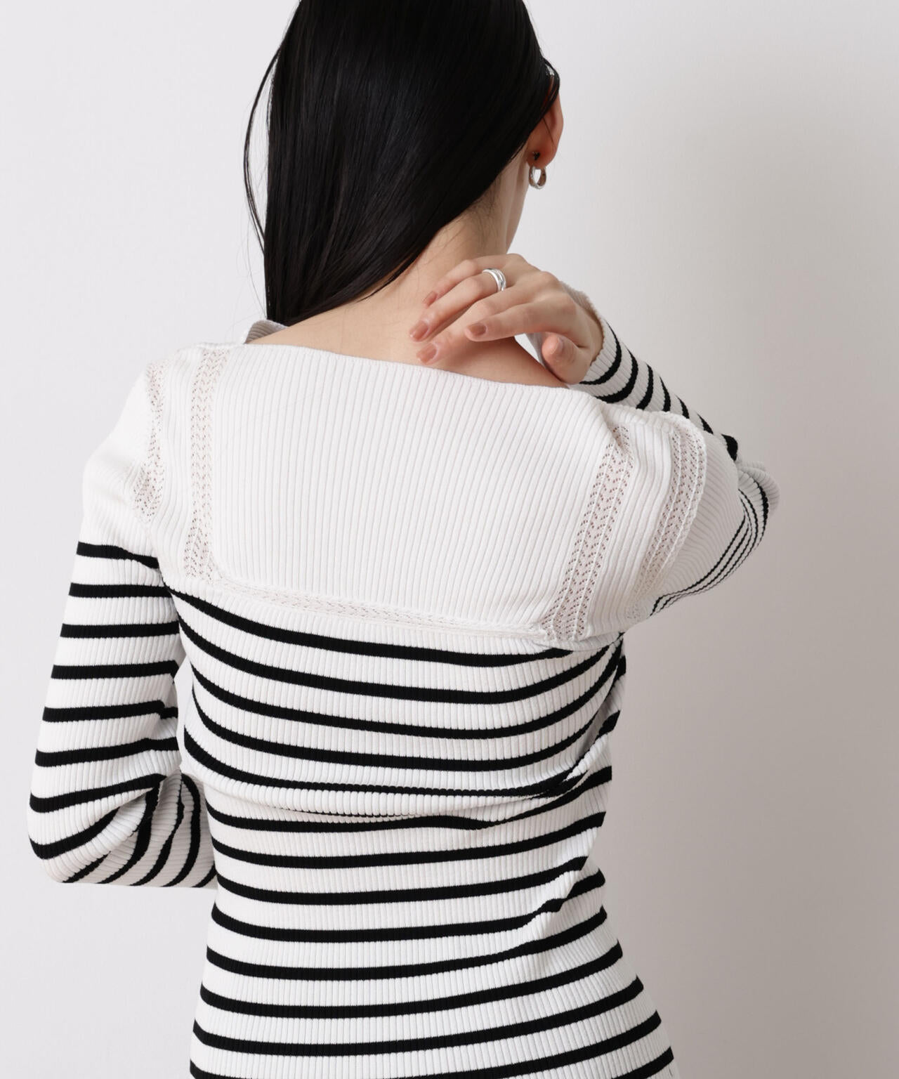 「STEVELOUR」ボーダーフィットニット