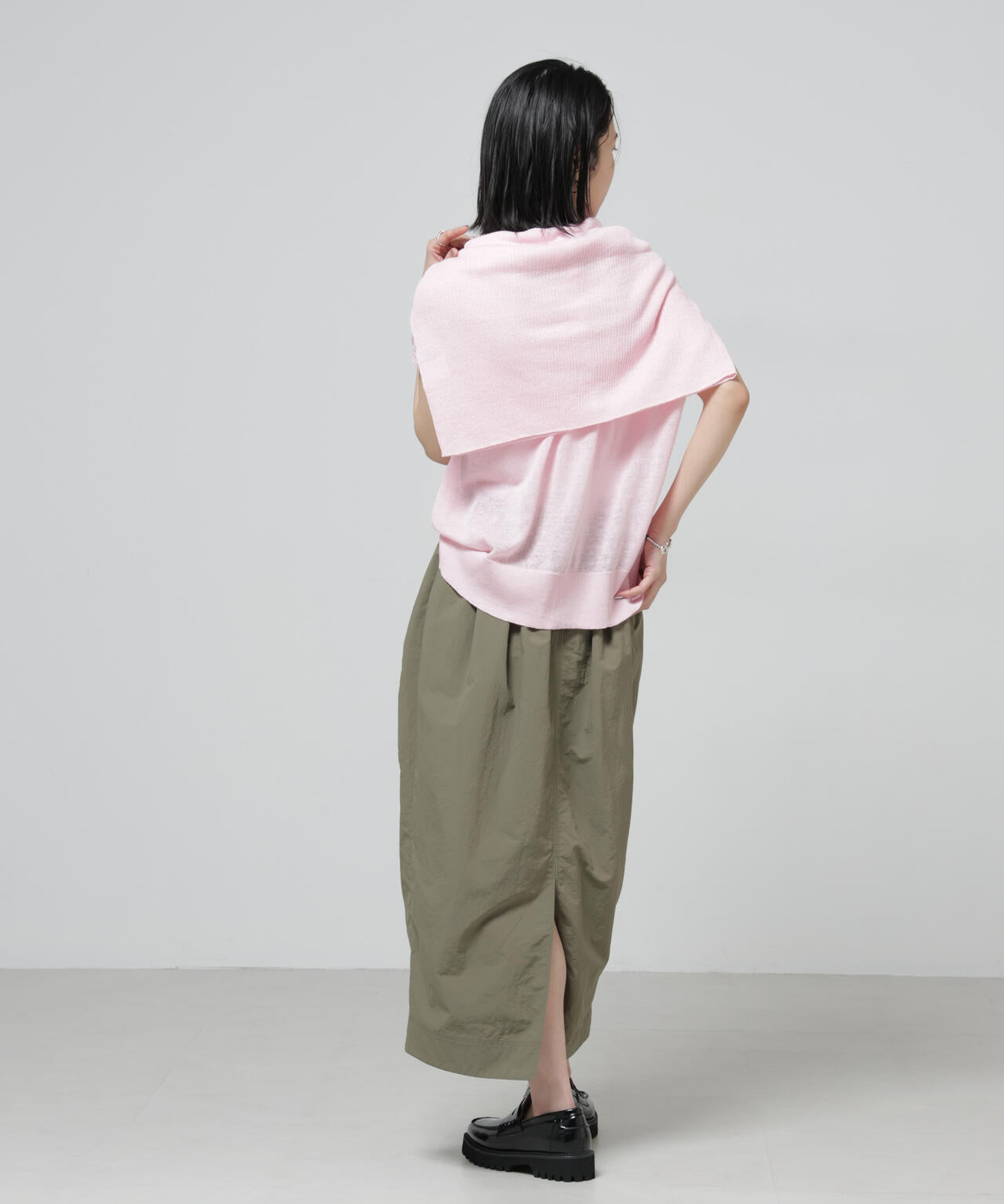 European Flax 2wayフレンチスリーブニット