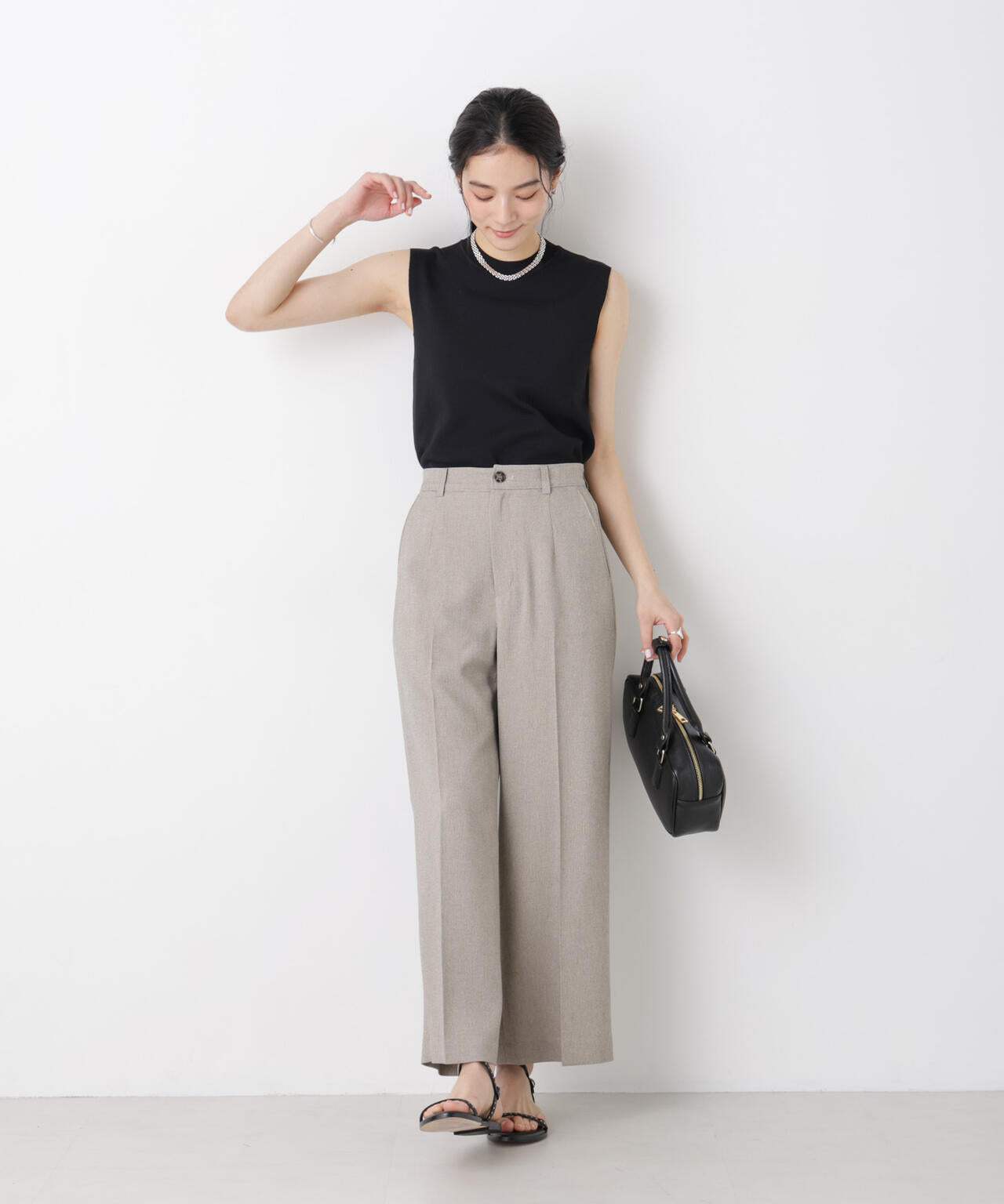 SUMMER VEIL KNIT 総針ノースリーブニット