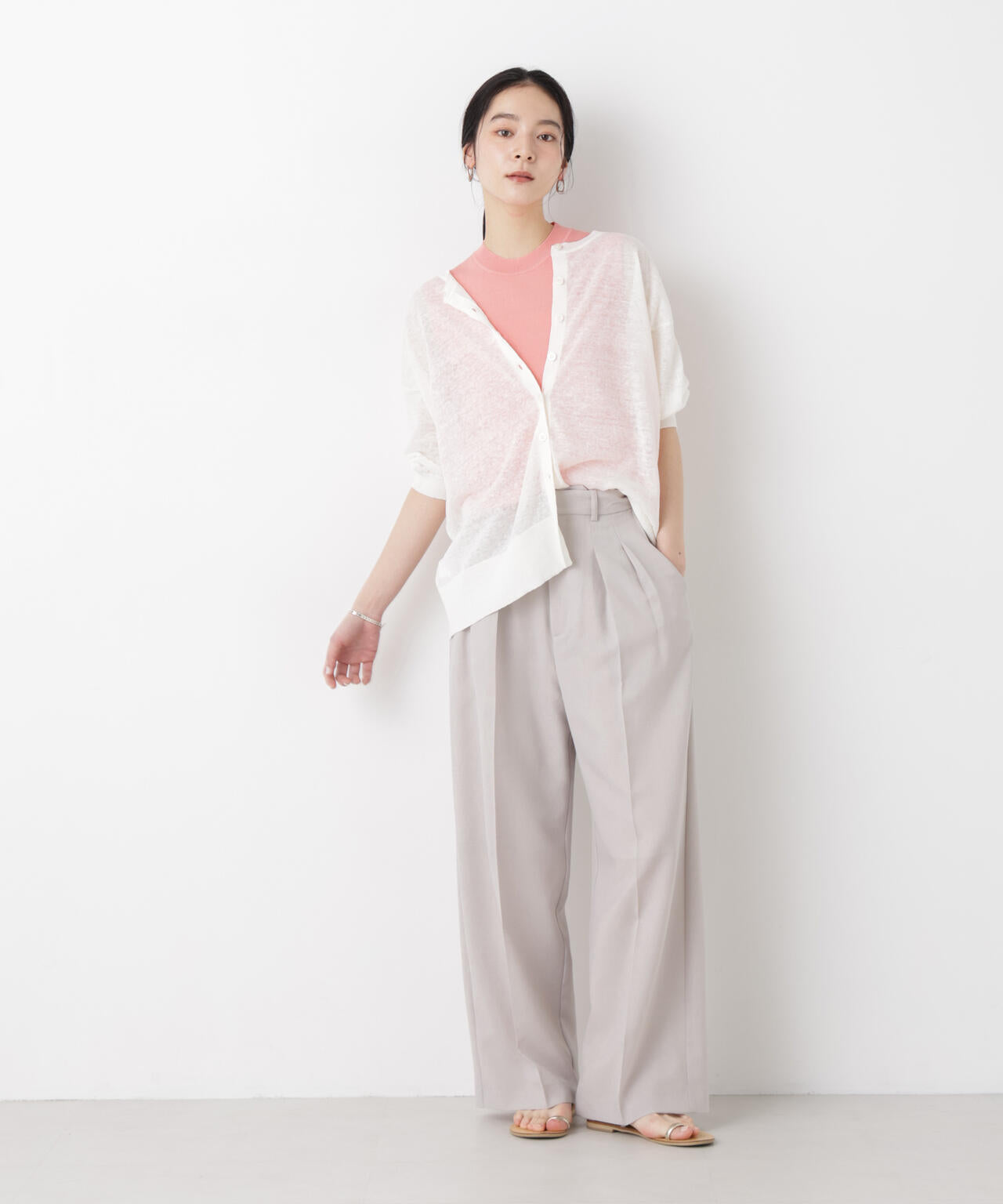SUMMER VEIL KNIT 総針ノースリーブニット