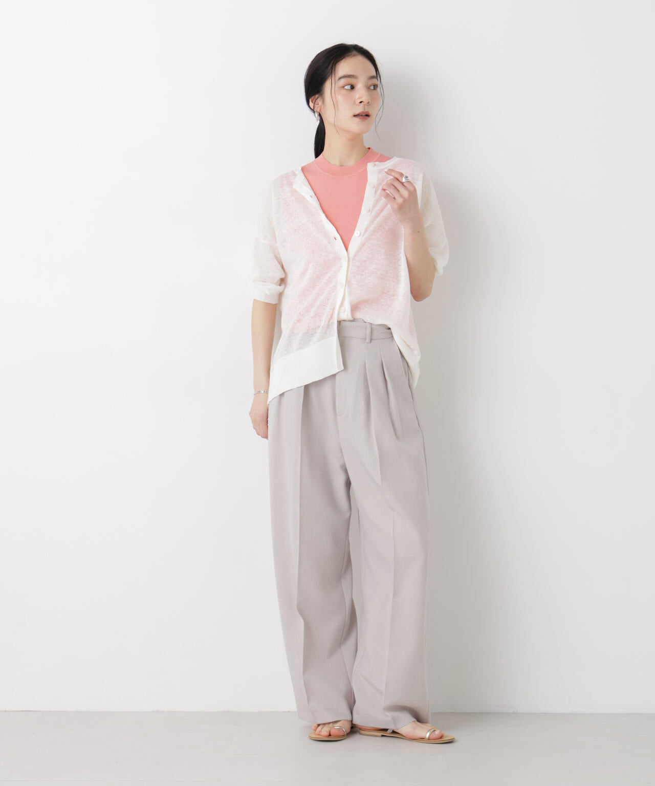 SUMMER VEIL KNIT 総針ノースリーブニット