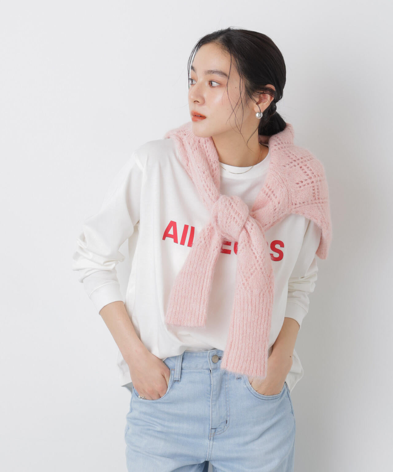 ロゴプリントロングスリーブTシャツ