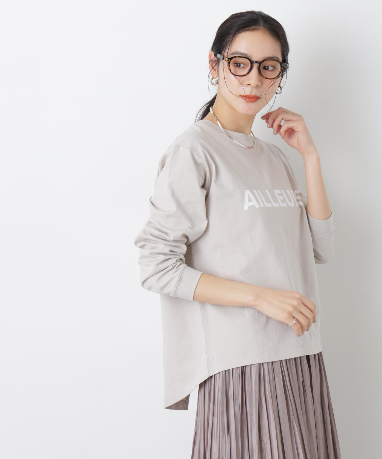 ロゴプリントロングスリーブTシャツ