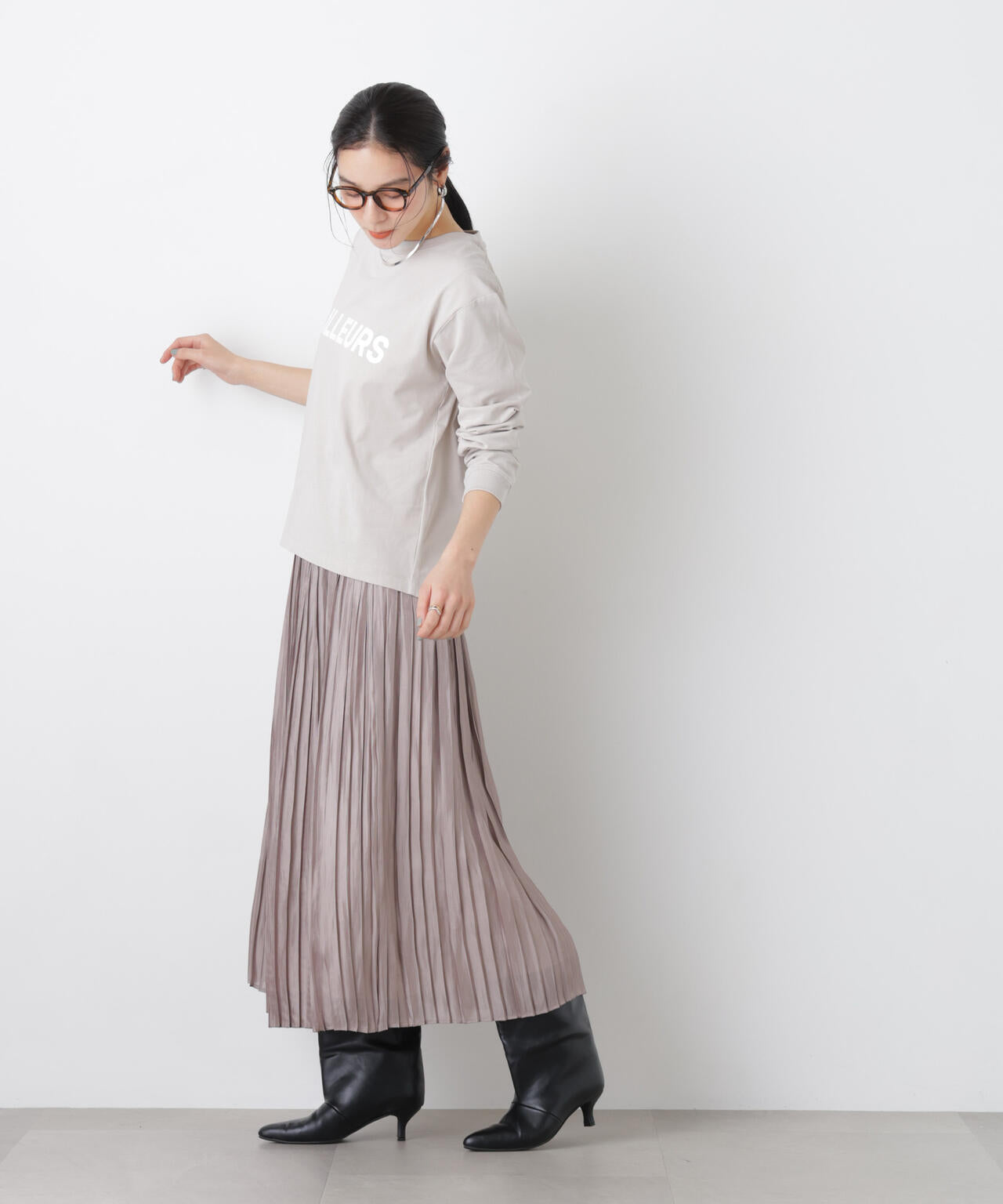 ロゴプリントロングスリーブTシャツ