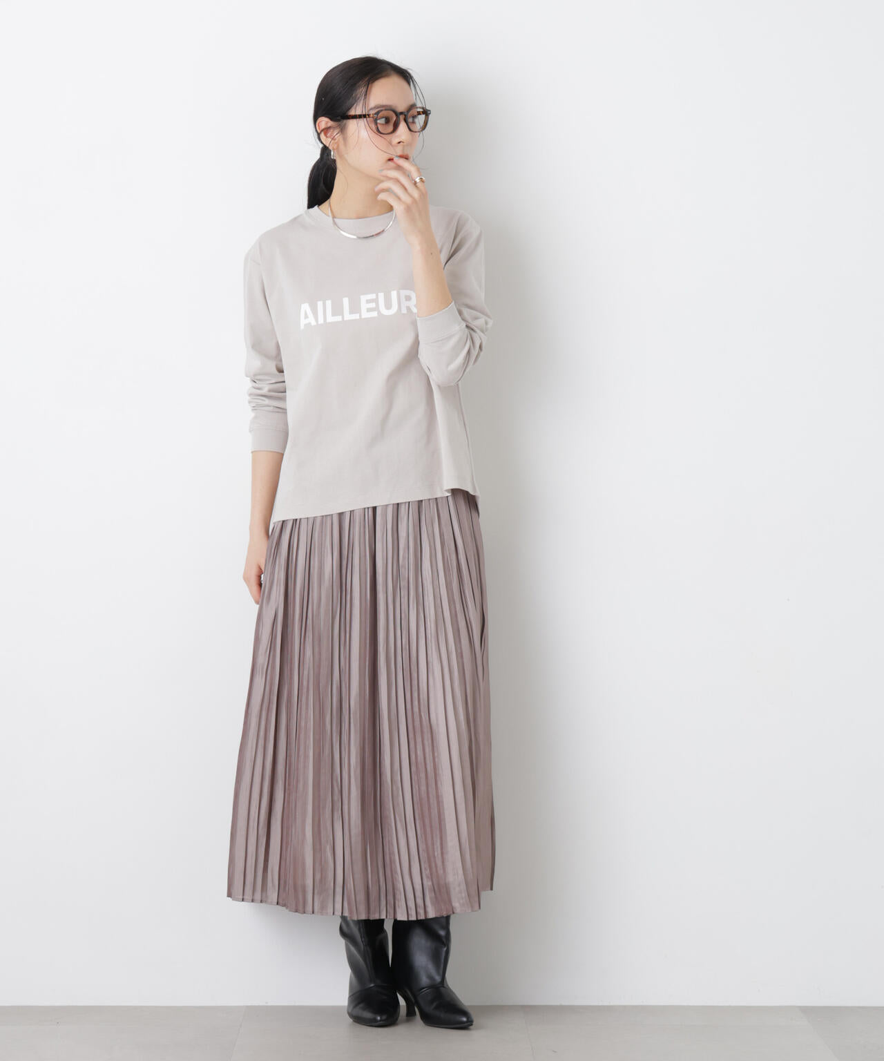ロゴプリントロングスリーブTシャツ