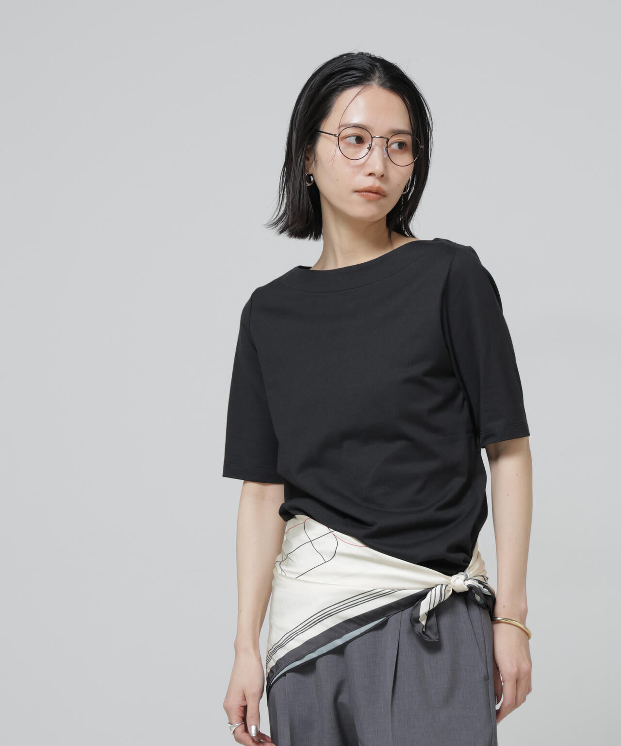Anti Soaked(R) 汗染み防止ボートネックTシャツ