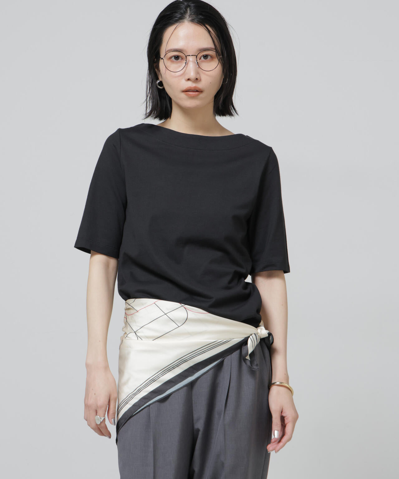 Anti Soaked(R) 汗染み防止ボートネックTシャツ