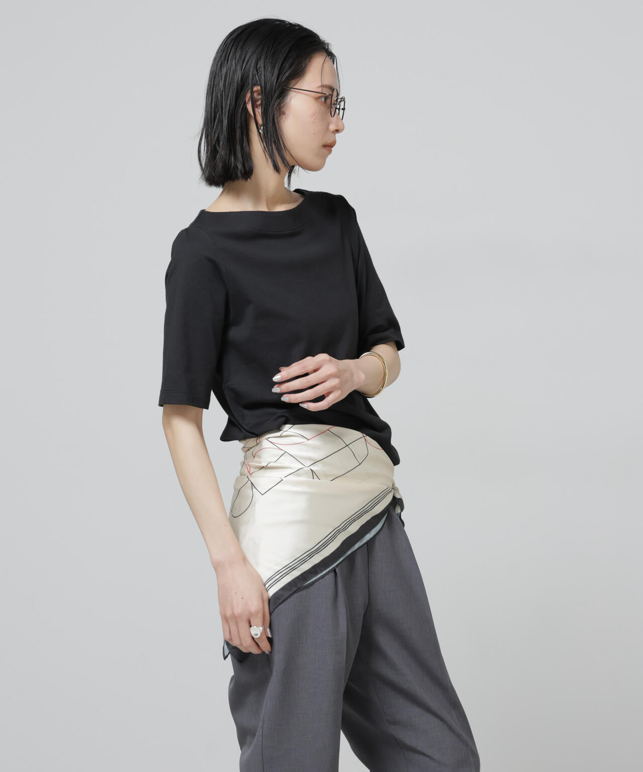 Anti Soaked(R) 汗染み防止ボートネックTシャツ