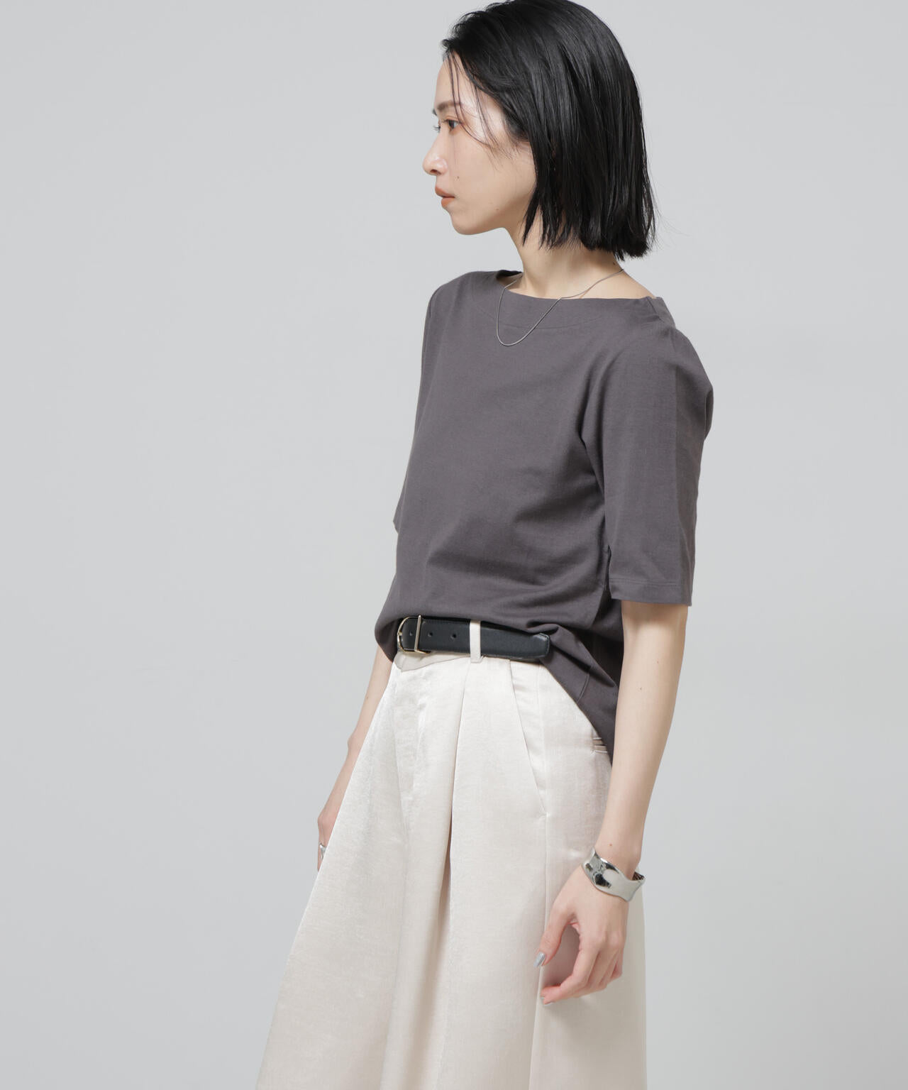 Anti Soaked(R) 汗染み防止ボートネックTシャツ