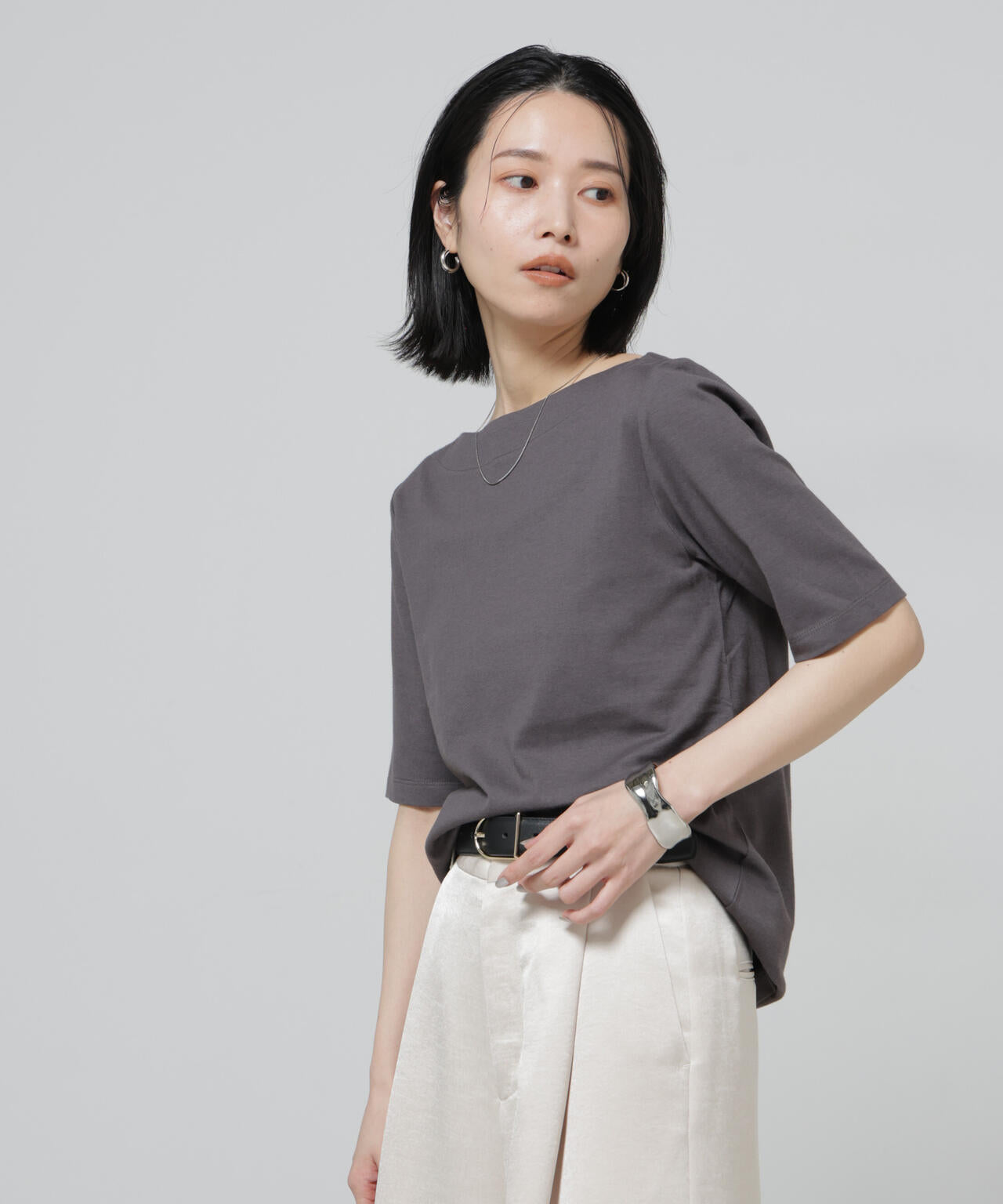 Anti Soaked(R) 汗染み防止ボートネックTシャツ