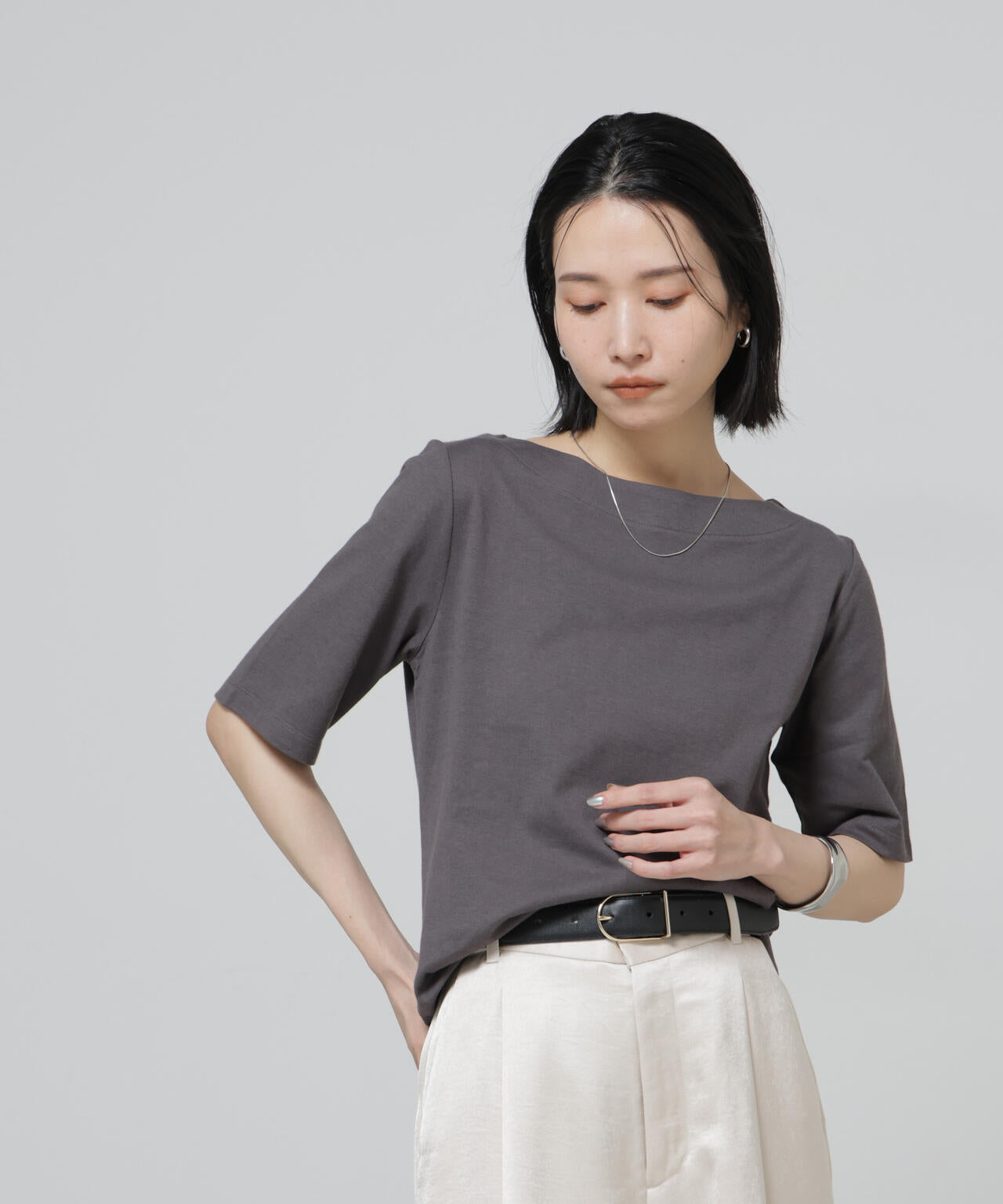 Anti Soaked(R) 汗染み防止ボートネックTシャツ