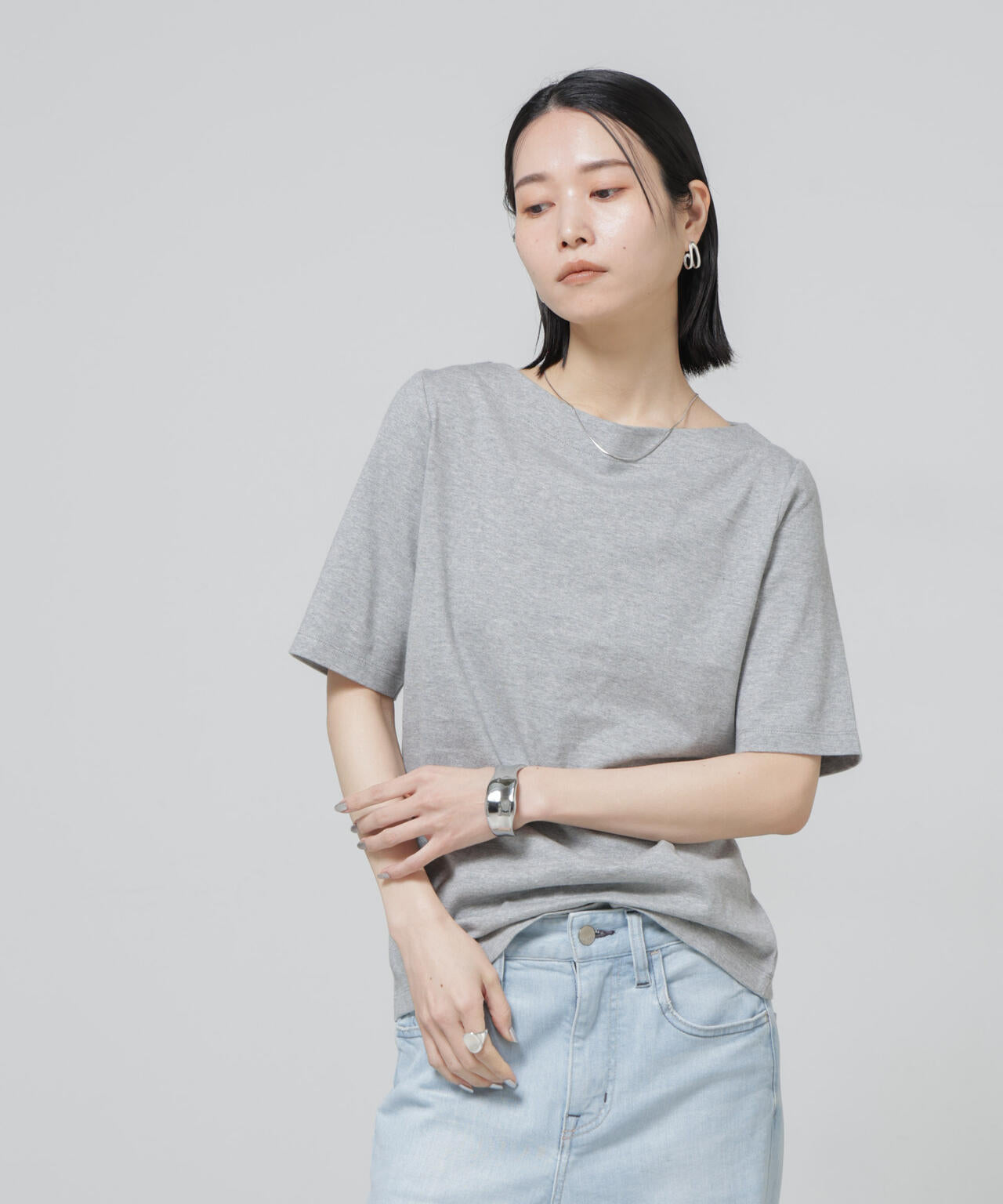 Anti Soaked(R) 汗染み防止ボートネックTシャツ