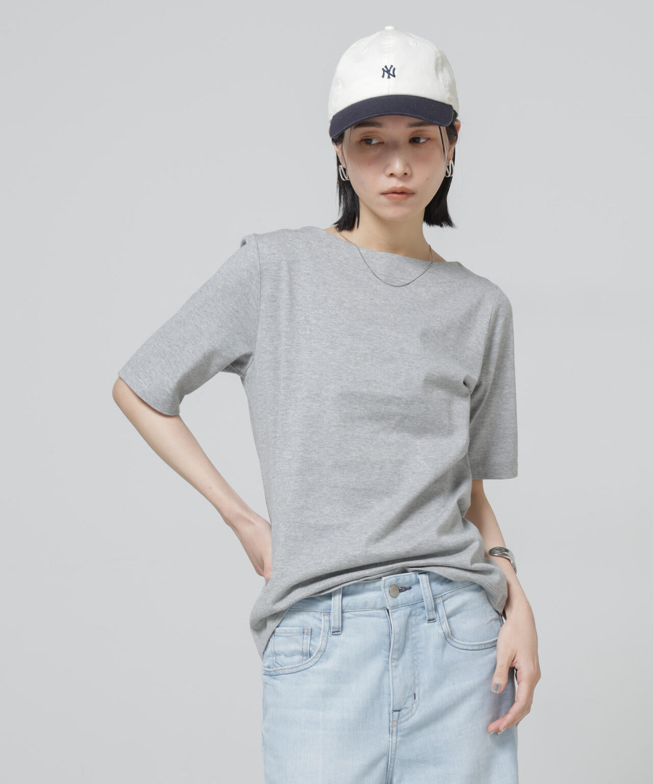 Anti Soaked(R) 汗染み防止ボートネックTシャツ