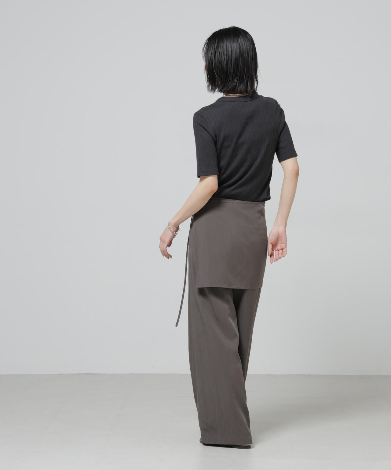 Anti Soaked(R) 汗染み防止クルーネックリブTシャツ