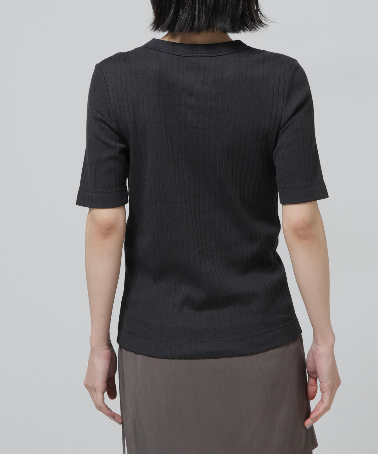 Anti Soaked(R) 汗染み防止クルーネックリブTシャツ