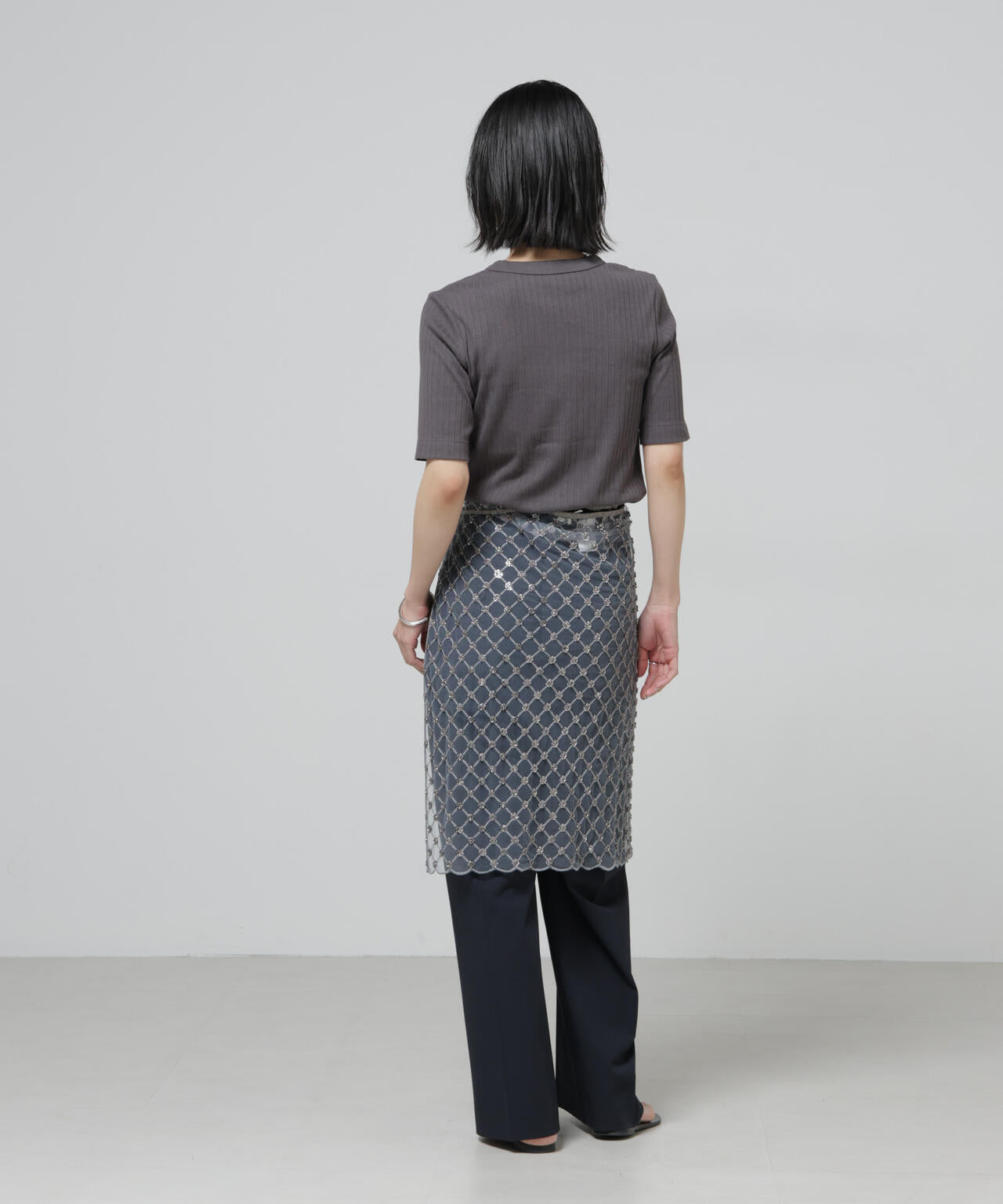 Anti Soaked(R) 汗染み防止クルーネックリブTシャツ