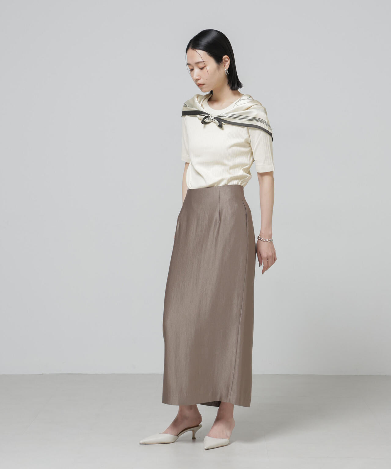 Anti Soaked(R) 汗染み防止クルーネックリブTシャツ