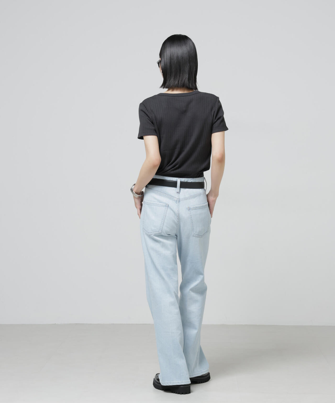 Anti Soaked(R) 汗染み防止コンパクトリブTシャツ