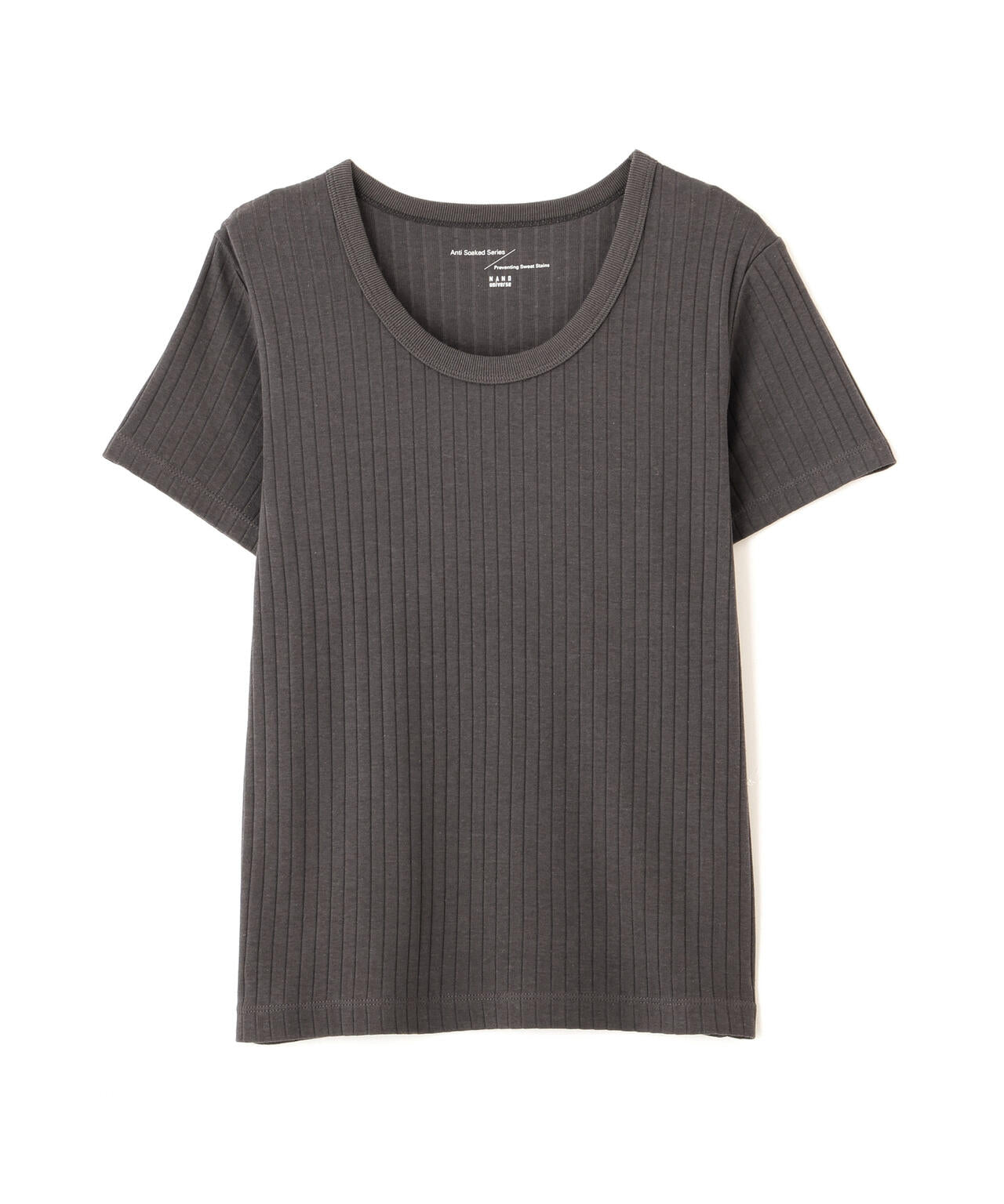 Anti Soaked(R) 汗染み防止コンパクトリブTシャツ