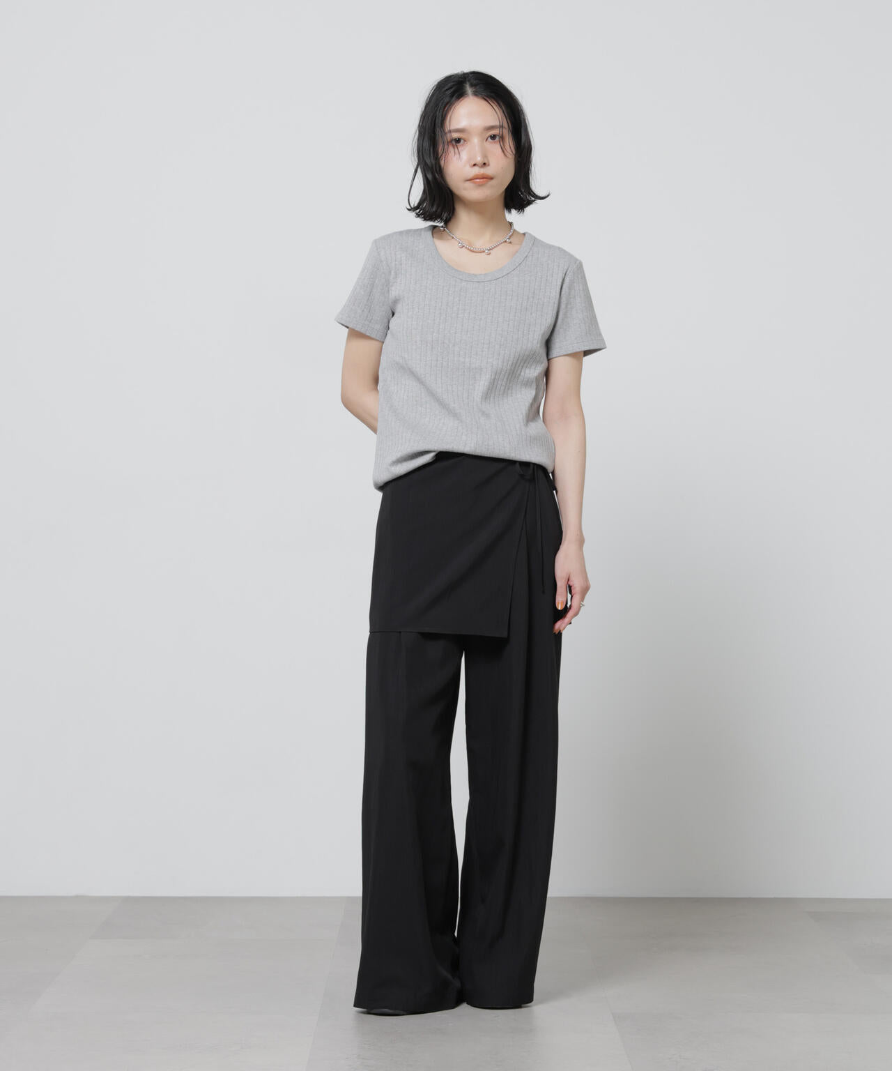 Anti Soaked(R) 汗染み防止コンパクトリブTシャツ