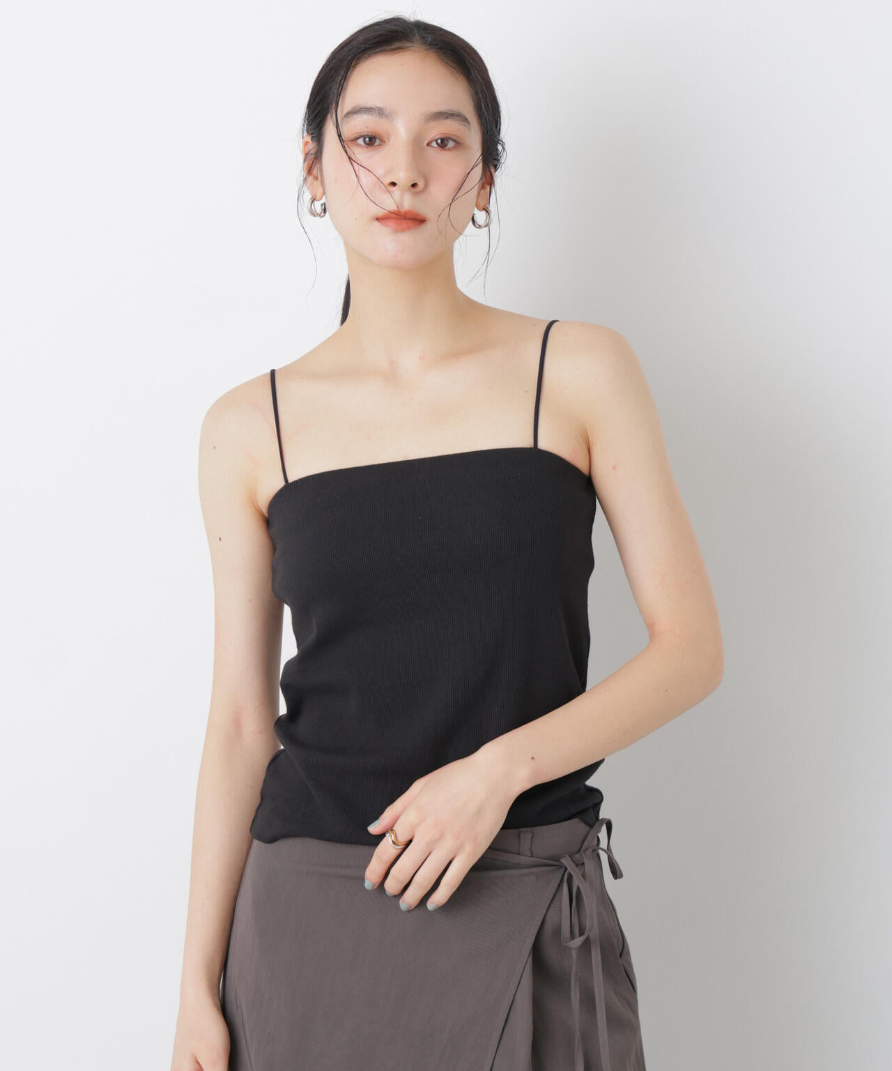 カップ付き2wayキャミベアトップ