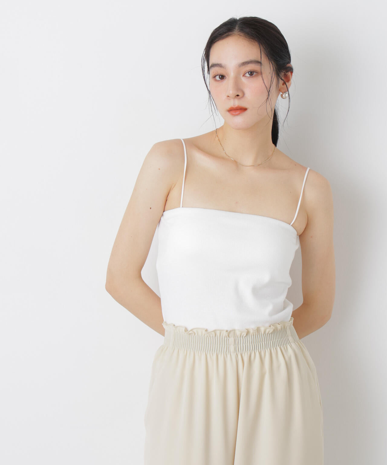 カップ付き2wayキャミベアトップ