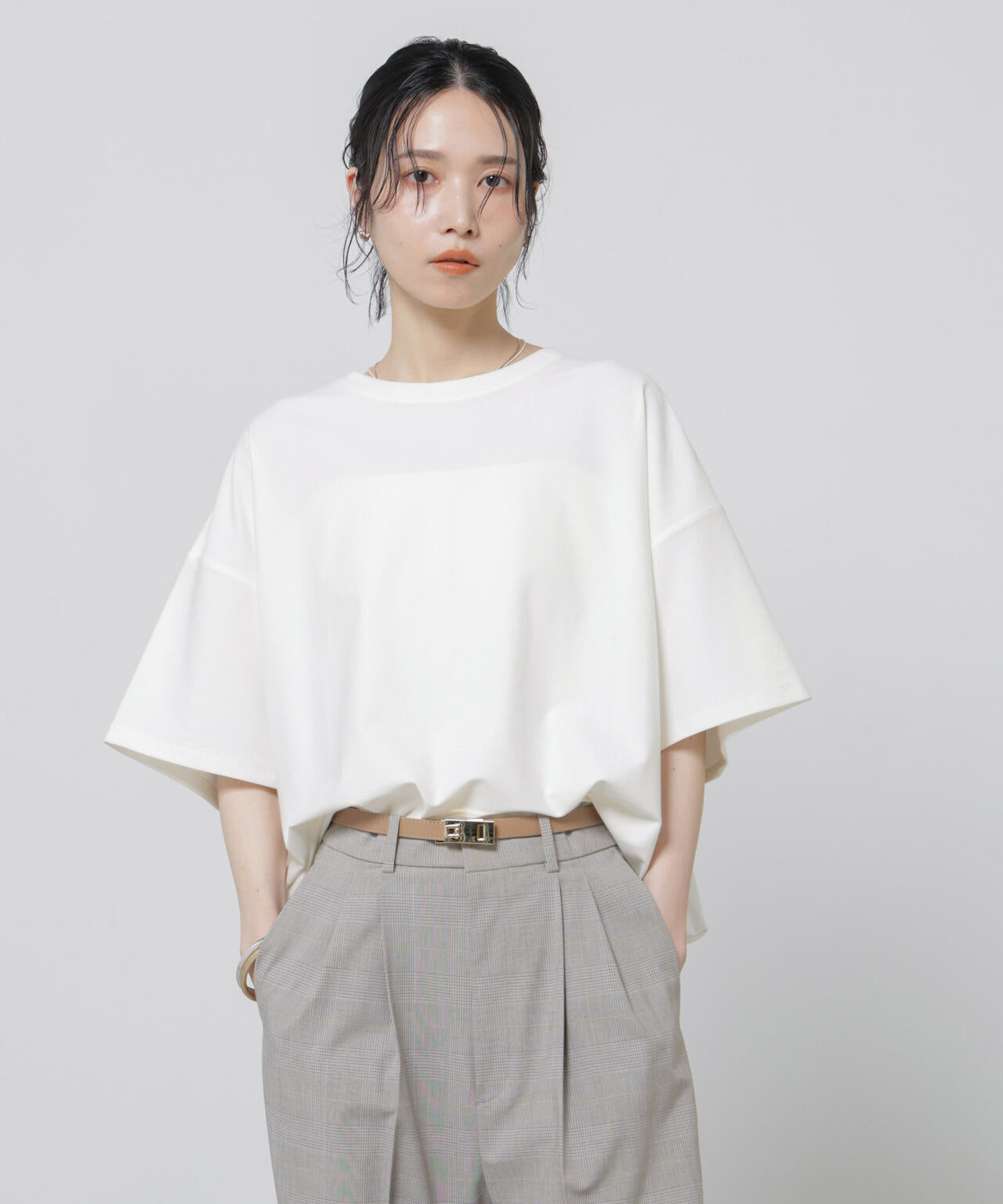 「Meaningful Continuity」coveross(R)ツイル調冷感プレーティング天竺Tシャツ