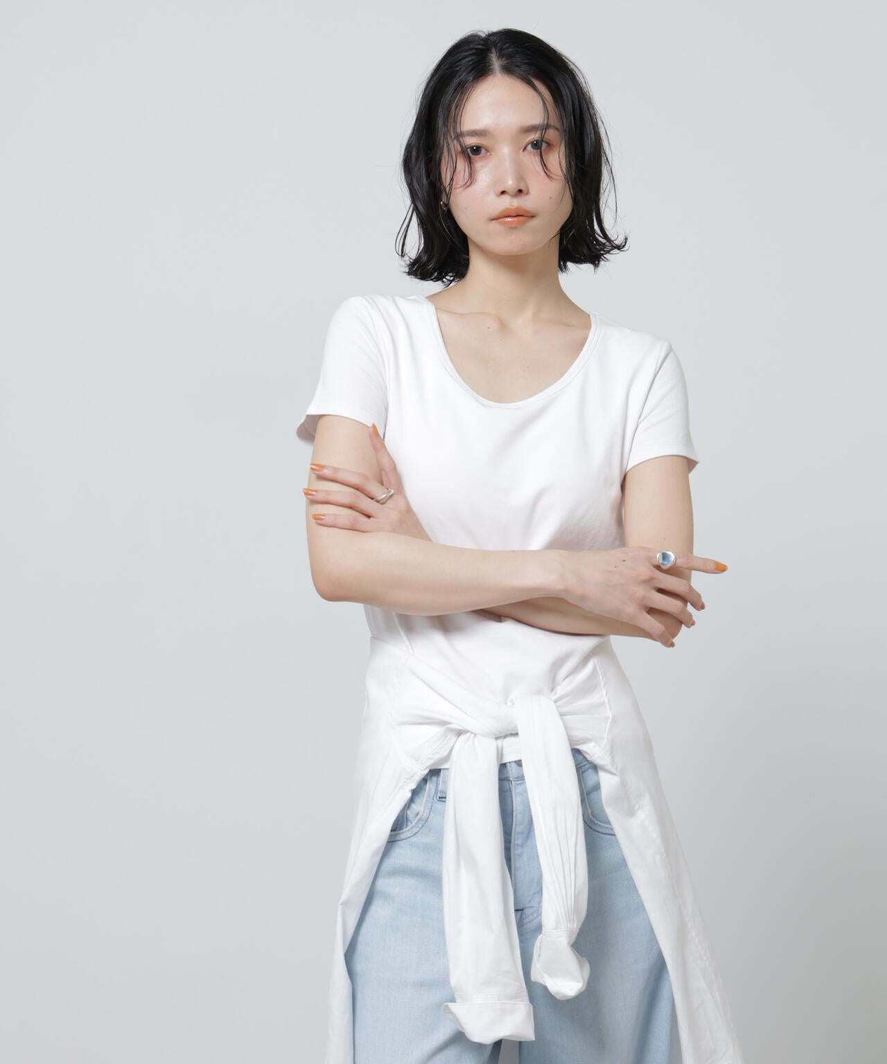 Anti Soaked(R) 汗染み防止カップ付きTシャツ