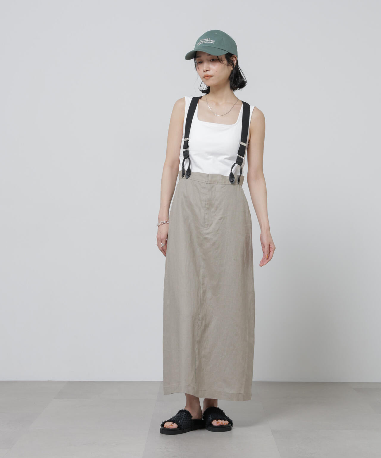 Anti Soaked(R) 汗染み防止カップ付きタンクトップ