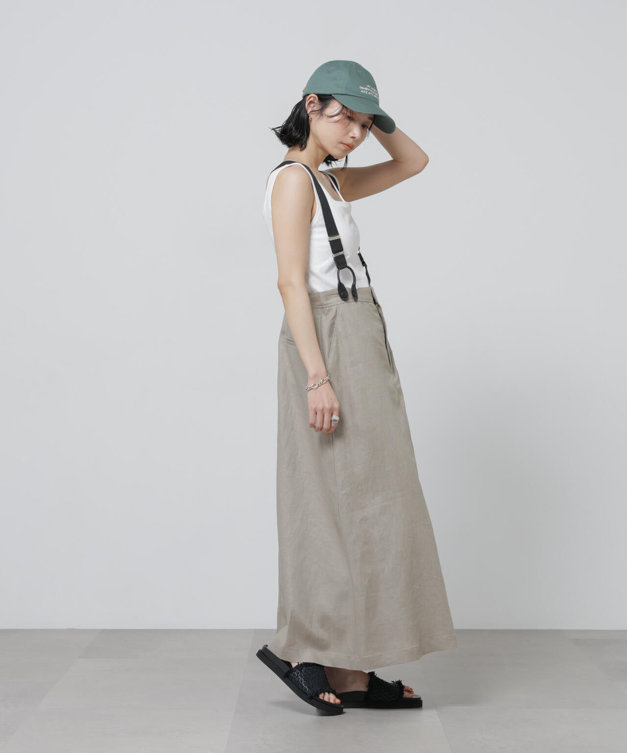 Anti Soaked(R) 汗染み防止カップ付きタンクトップ