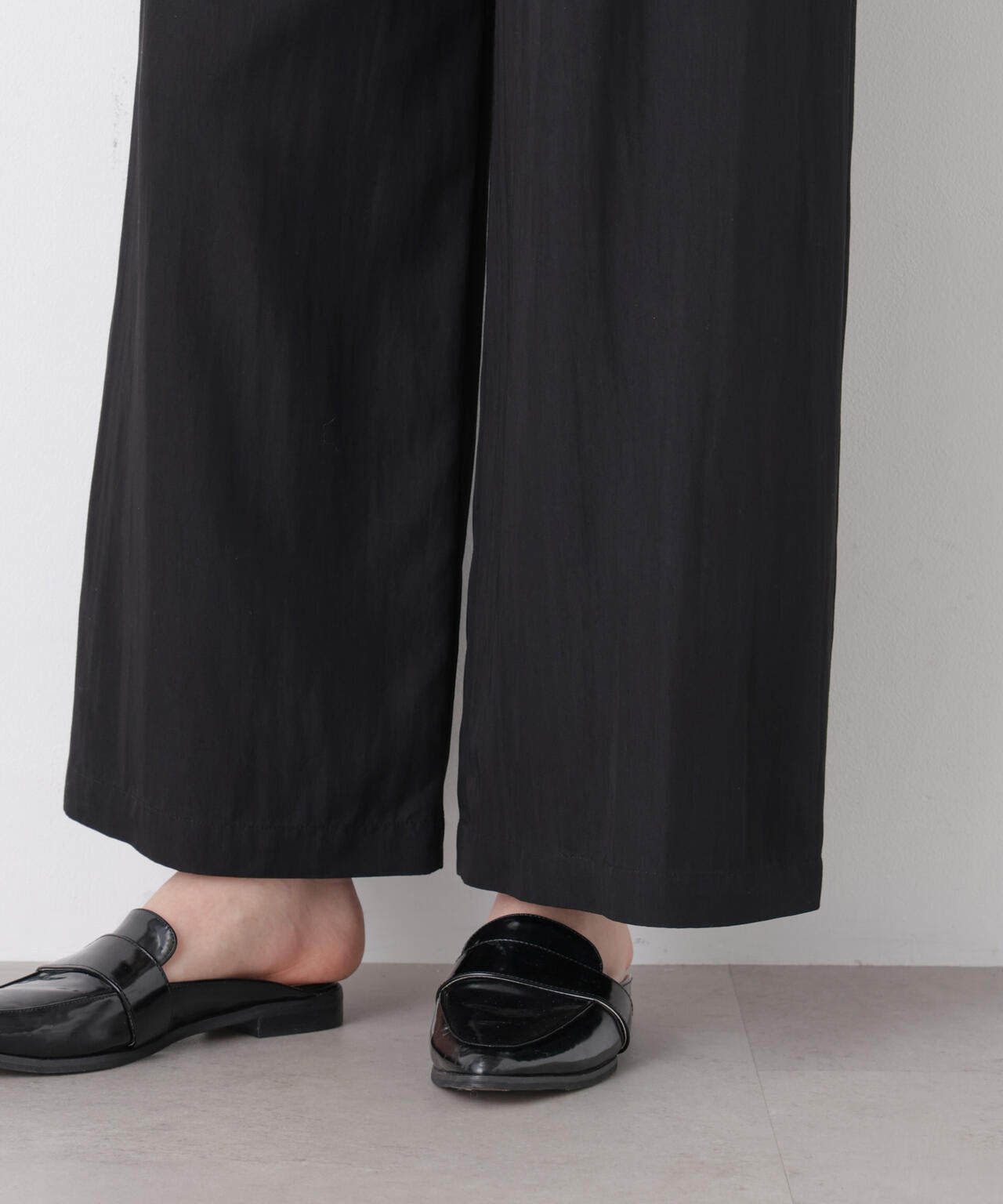 スカーフセットタックワイドパンツ