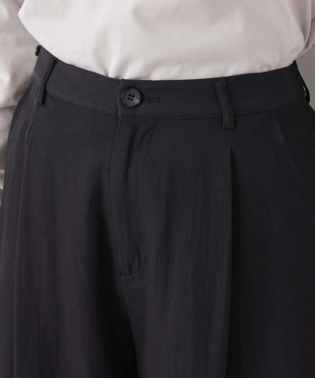 スカーフセットタックワイドパンツ