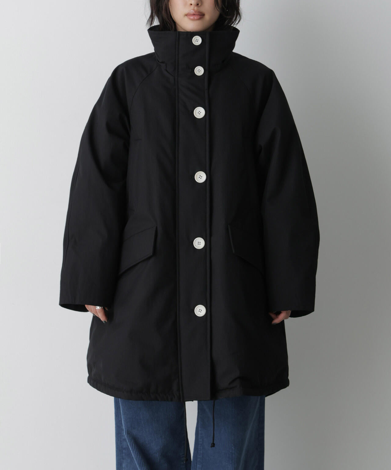 「STEVELOUR」「西川ダウン(R)」ファー付きコート