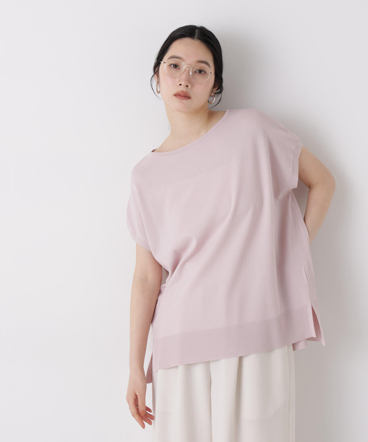SUMMER VEIL KNIT ワイドプルオーバー
