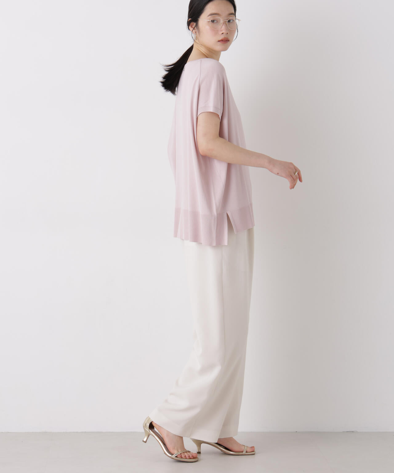 SUMMER VEIL KNIT ワイドプルオーバー