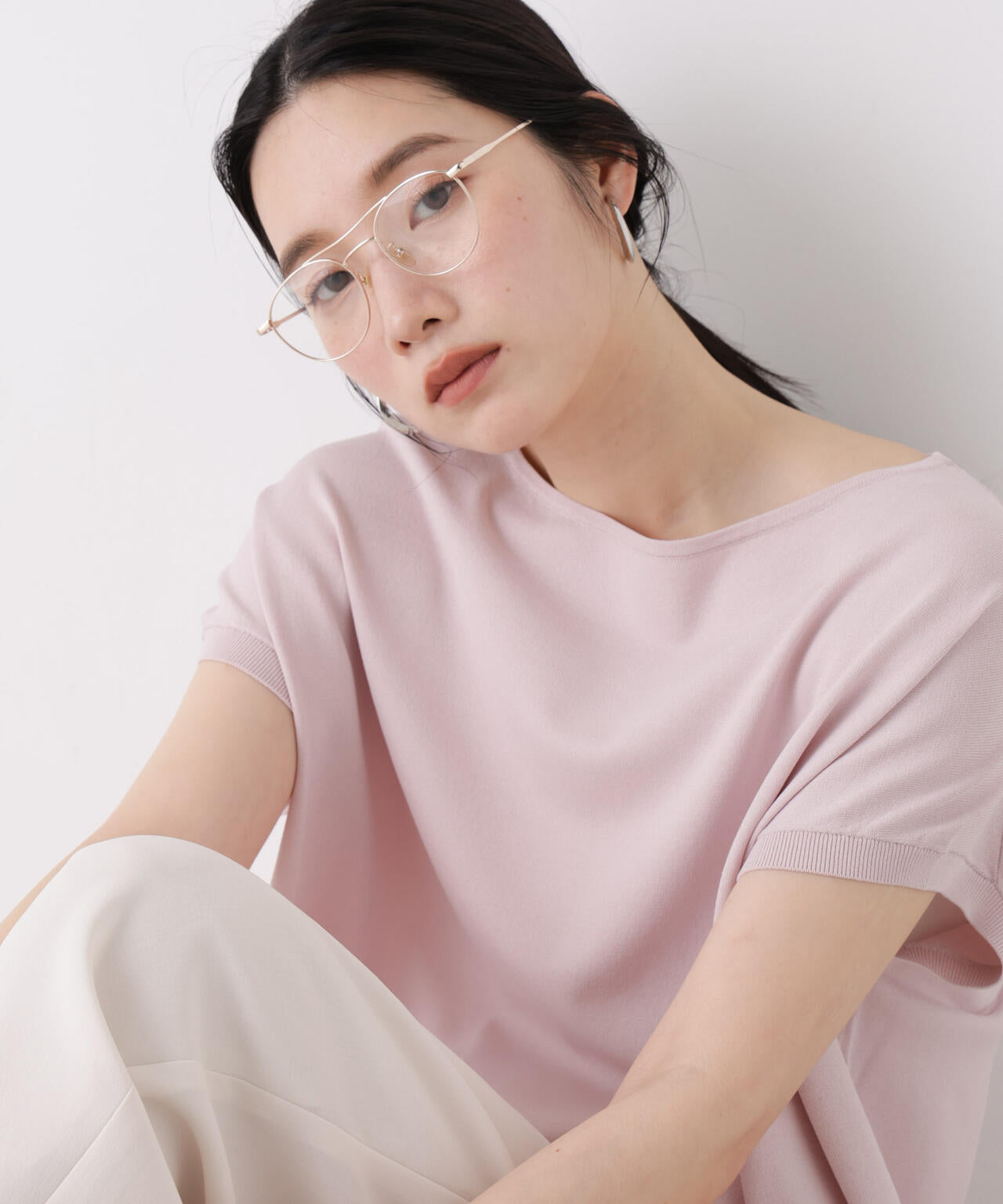 SUMMER VEIL KNIT ワイドプルオーバー