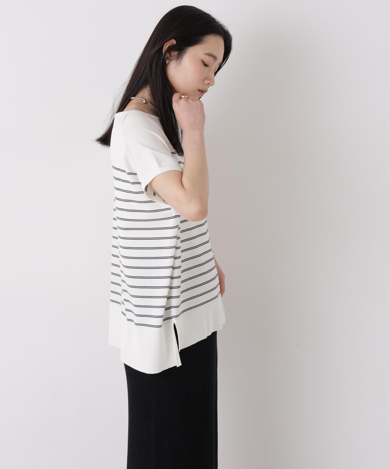 SUMMER VEIL KNIT ワイドプルオーバー