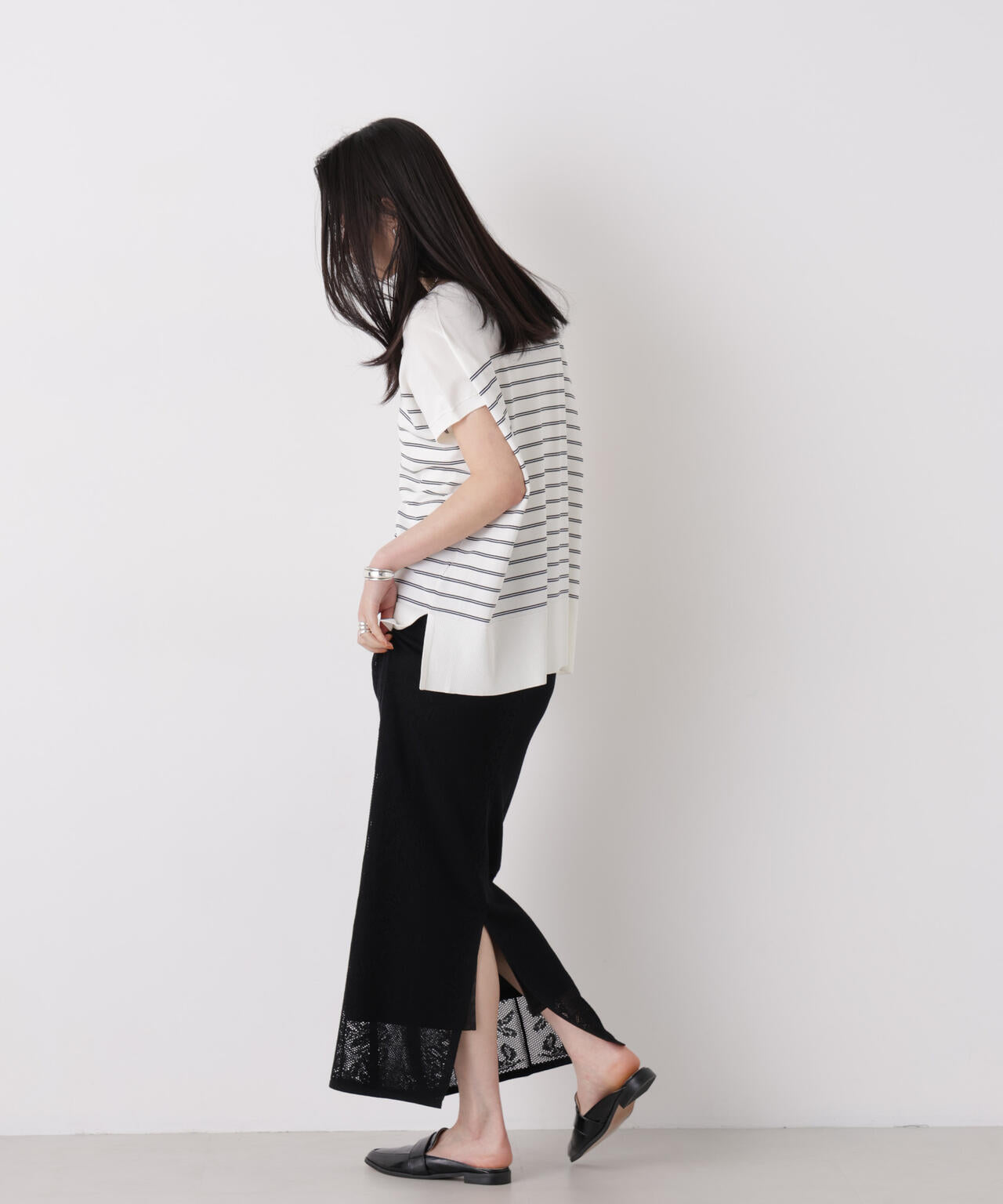 SUMMER VEIL KNIT ワイドプルオーバー
