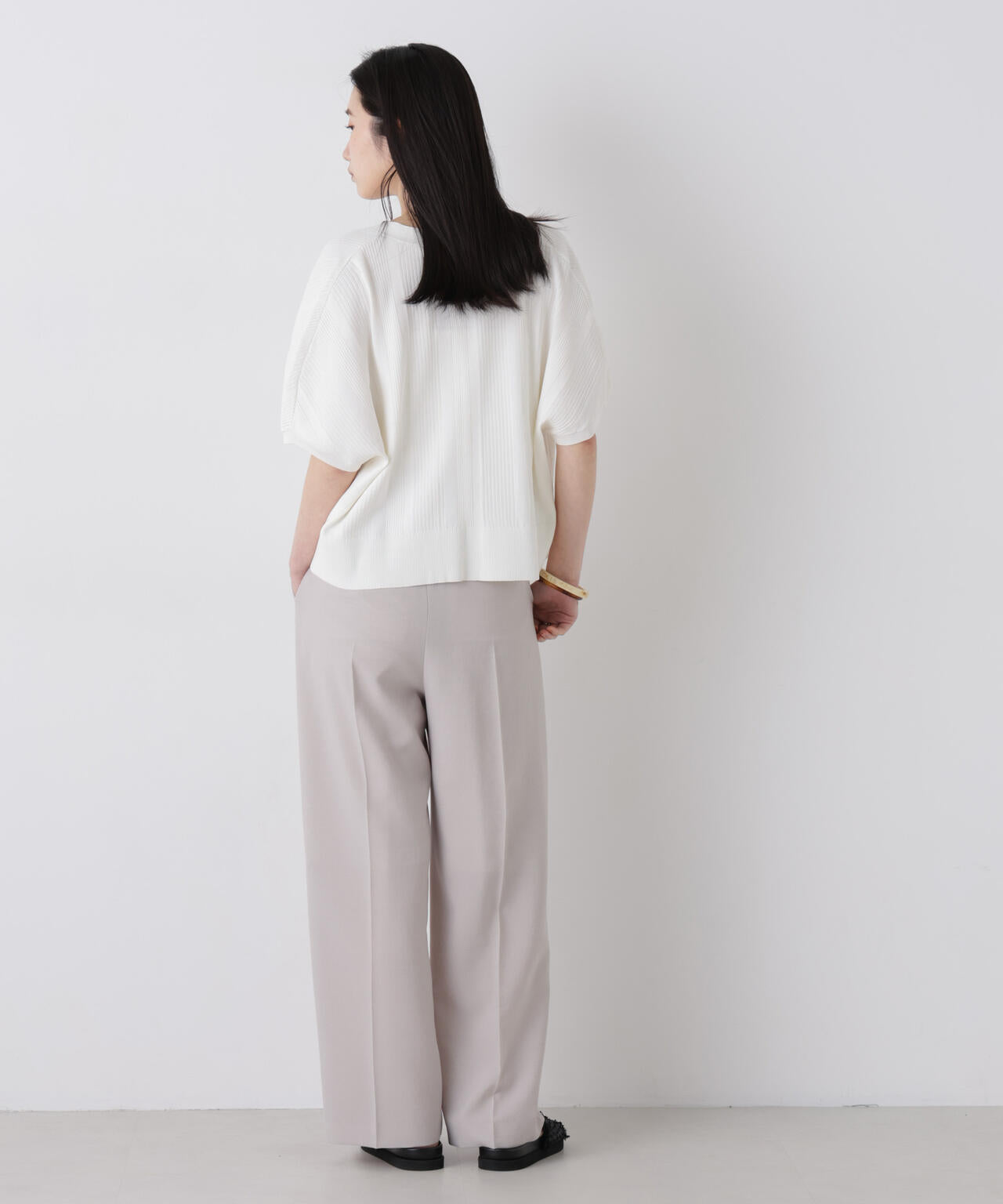 SUMMER VEIL KNIT ジップカーディガン