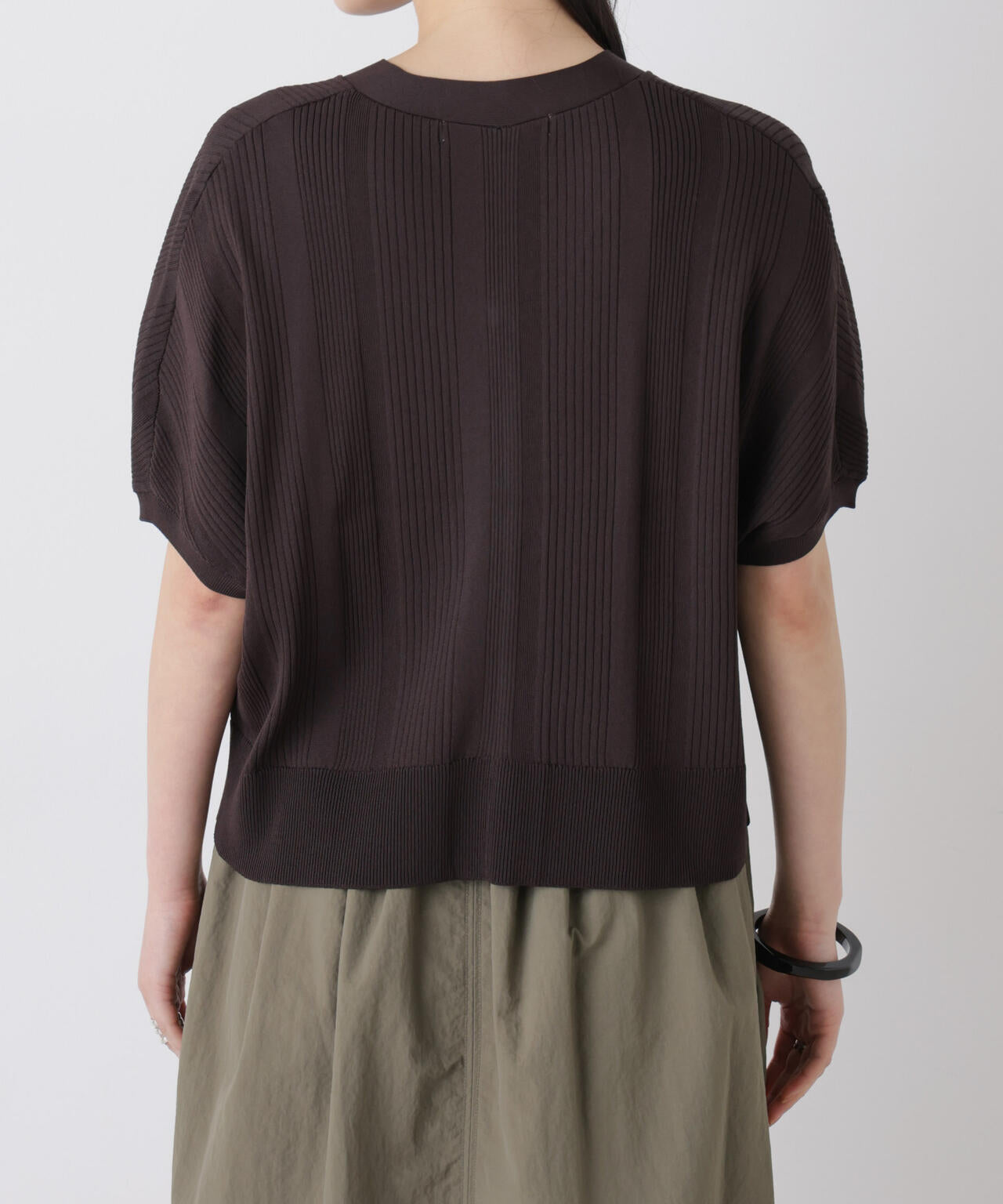 SUMMER VEIL KNIT ジップカーディガン
