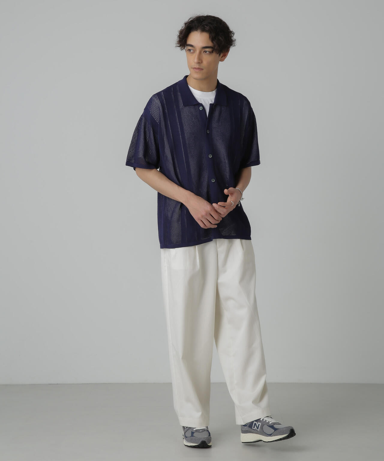 ドライタッチニットシャツ 半袖