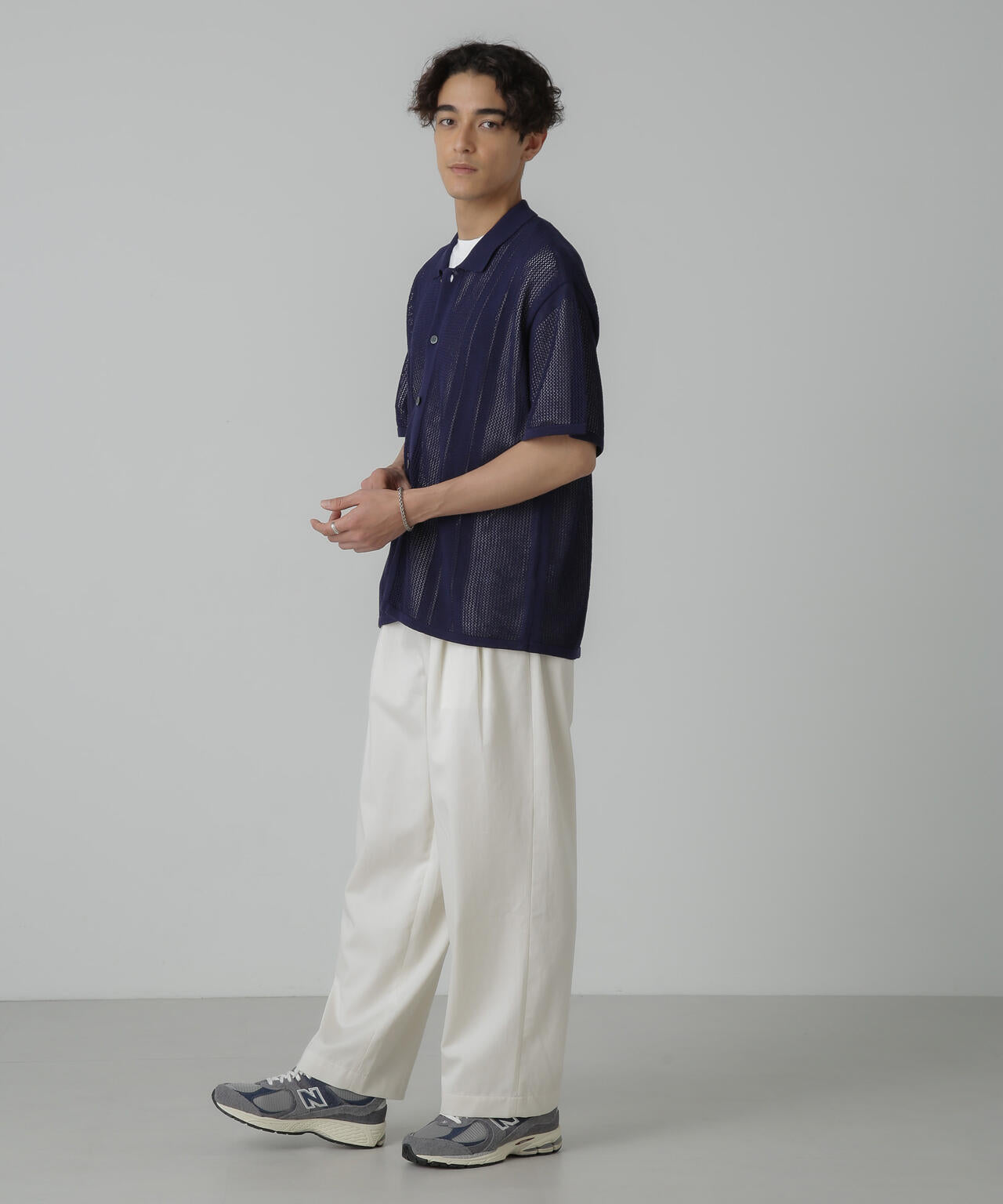 ドライタッチニットシャツ 半袖