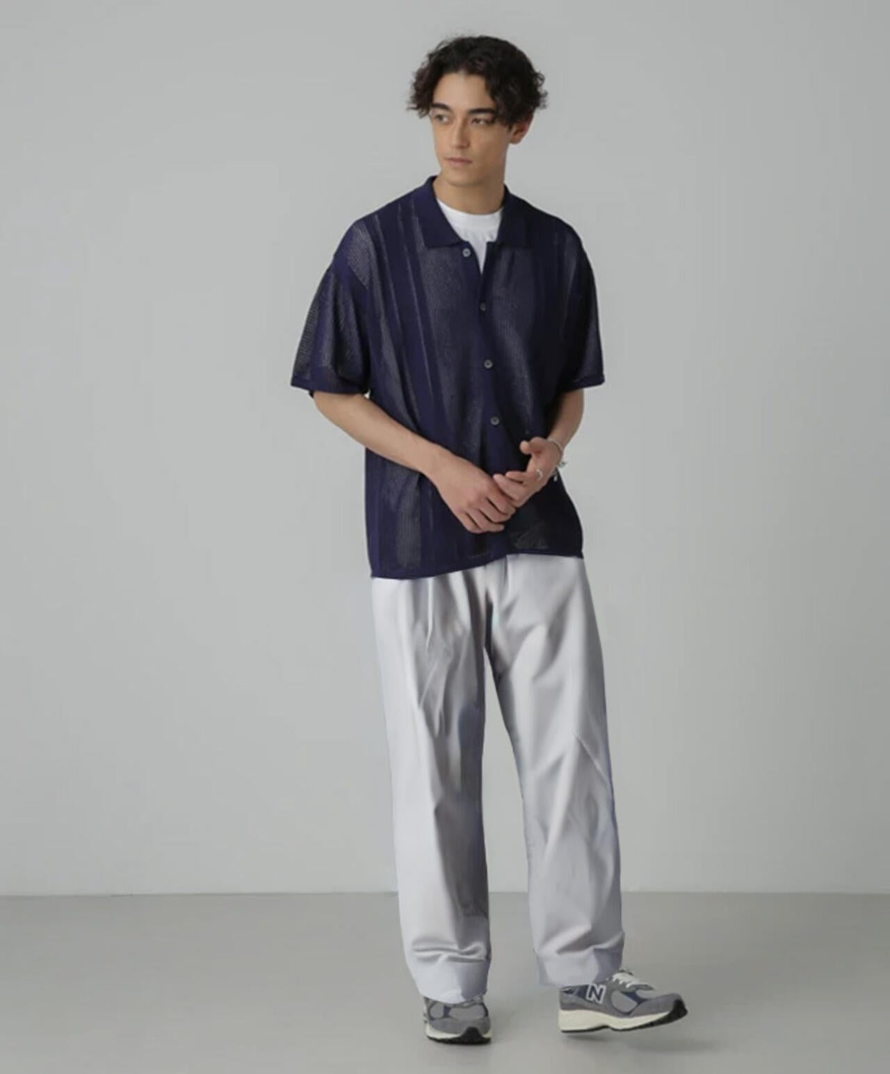 ドライタッチニットシャツ 半袖