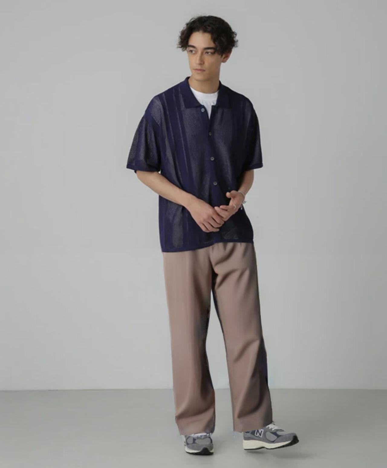 ドライタッチニットシャツ 半袖