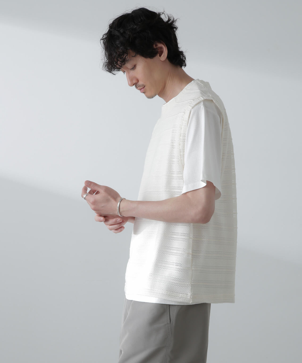 かぎ針アンサンブルTシャツ